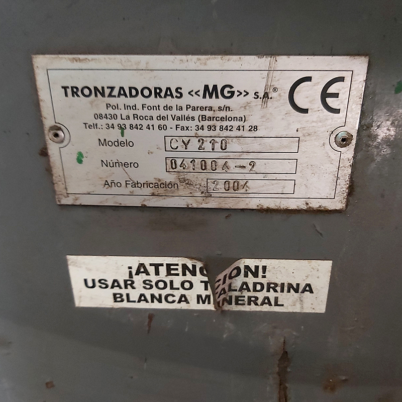 Tronzadora sierra cinta CY 210