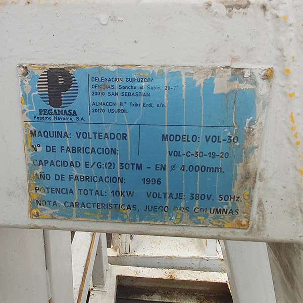 Volteador de piezas
